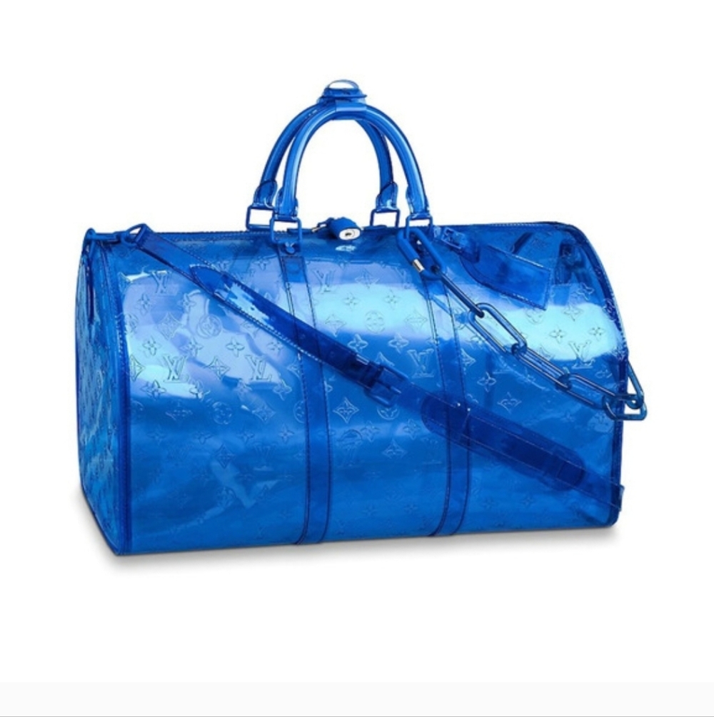 Louis Vuitton Prism Clear Keepall 50 Bandouliere Limited Edition Bag with Strap